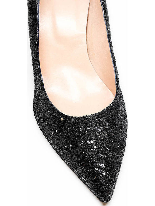 Leather Black High Heels