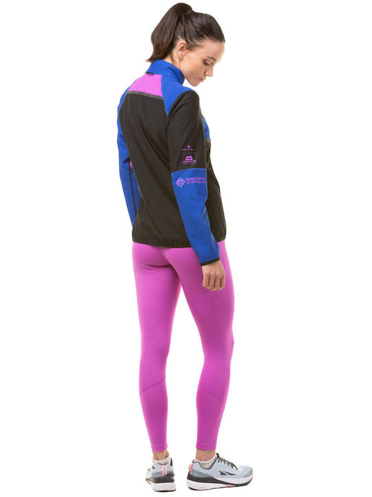 Women's Short Sports Hardshell Jacket Waterproof and Windproof for Winter Black