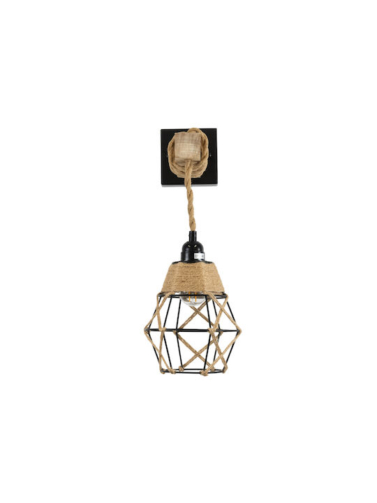 GloboStar Bellariva Vintage Lamp Wall with Socket E27 Black 30x43cm