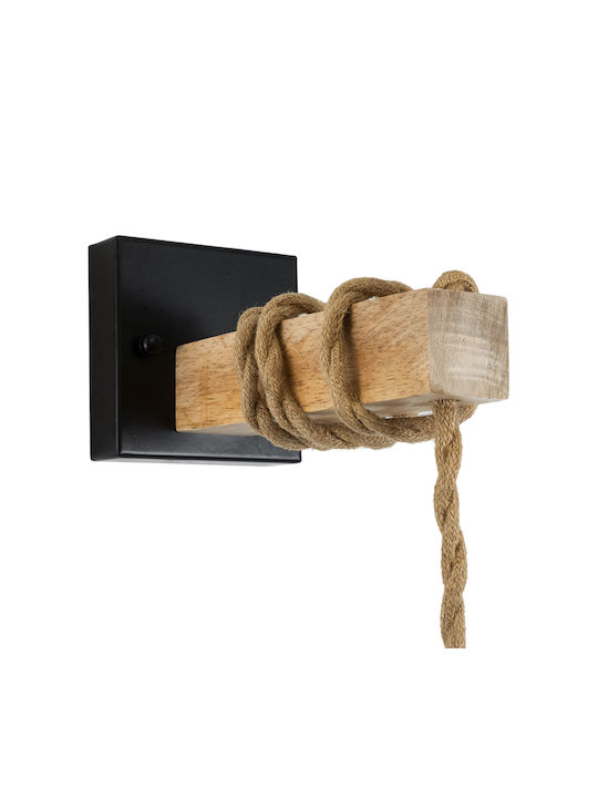 GloboStar Bellariva Vintage Lamp Wall with Socket E27 Black 30x43cm