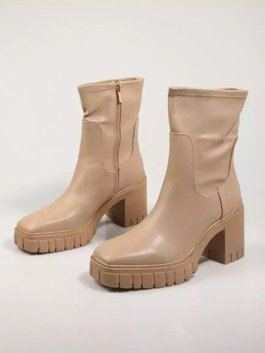 Corina Damen Knöchelstiefel Beige