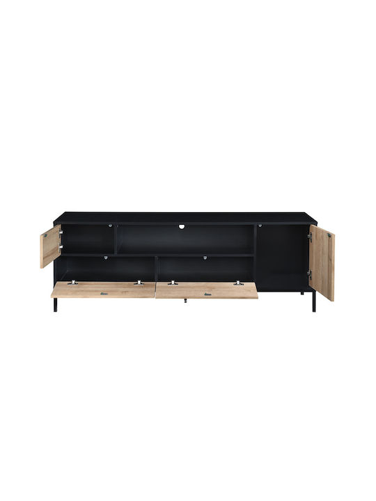 Телевизионна Мебел Blackbird Riviera Oak Черна Дължина 160xДълбочина 40.5xВисочина 58см