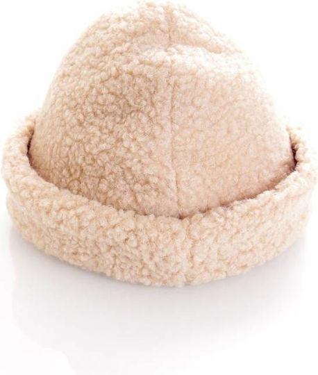 Beanie Beanie Knitted in Ecru color