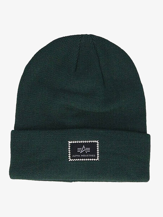 Beanie Unisex Beanie Knitted in Green color