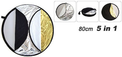 5in1 Foldable Photography Reflector Set 80cm