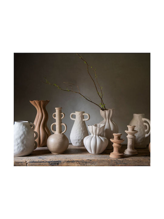 Andrea House Decorative Vase Ecru 17x17x19.5cm