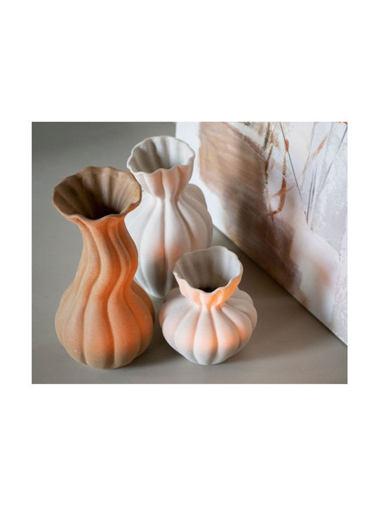 Andrea House Decorative Vase Ecru 17x17x19.5cm