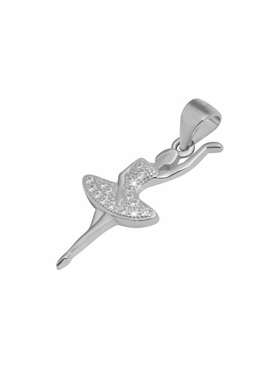 Akzent Charm from Silver with Zircon