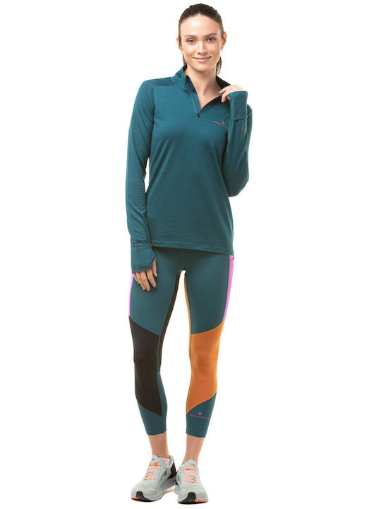 Instruire Colanti de femei Cropped Colanti Deep Lagoon/Thistle