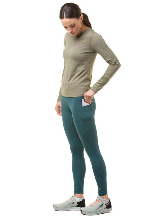 Schulung Frauen Leggings Deep Lagoon/Copper Red