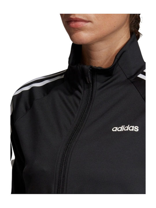 Long Women's Cardigan with Zipper Black