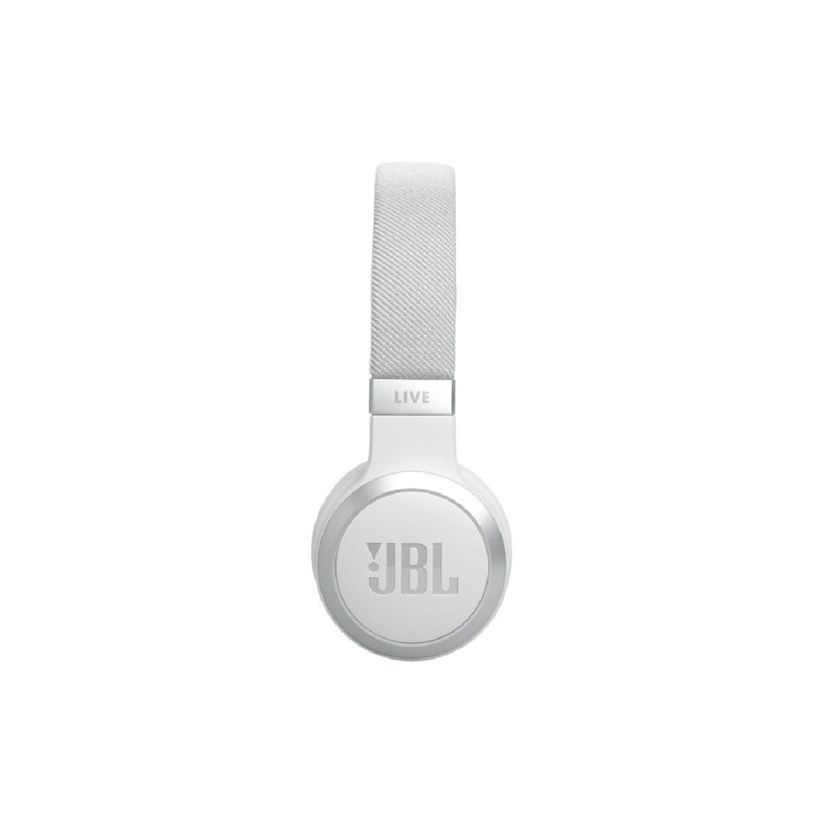 JBL Live 670NC Ασύρματα / Ενσύρματα On Ear Ακουστικά με 65 ώρες Λειτουργίας και Quick Charge Λευκά (JBLLIVE670NCWHT)