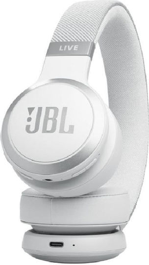 JBL Live 670NC Wireless / Wired On Ear Headphones with 65 hours of Operation and Quick Charge White