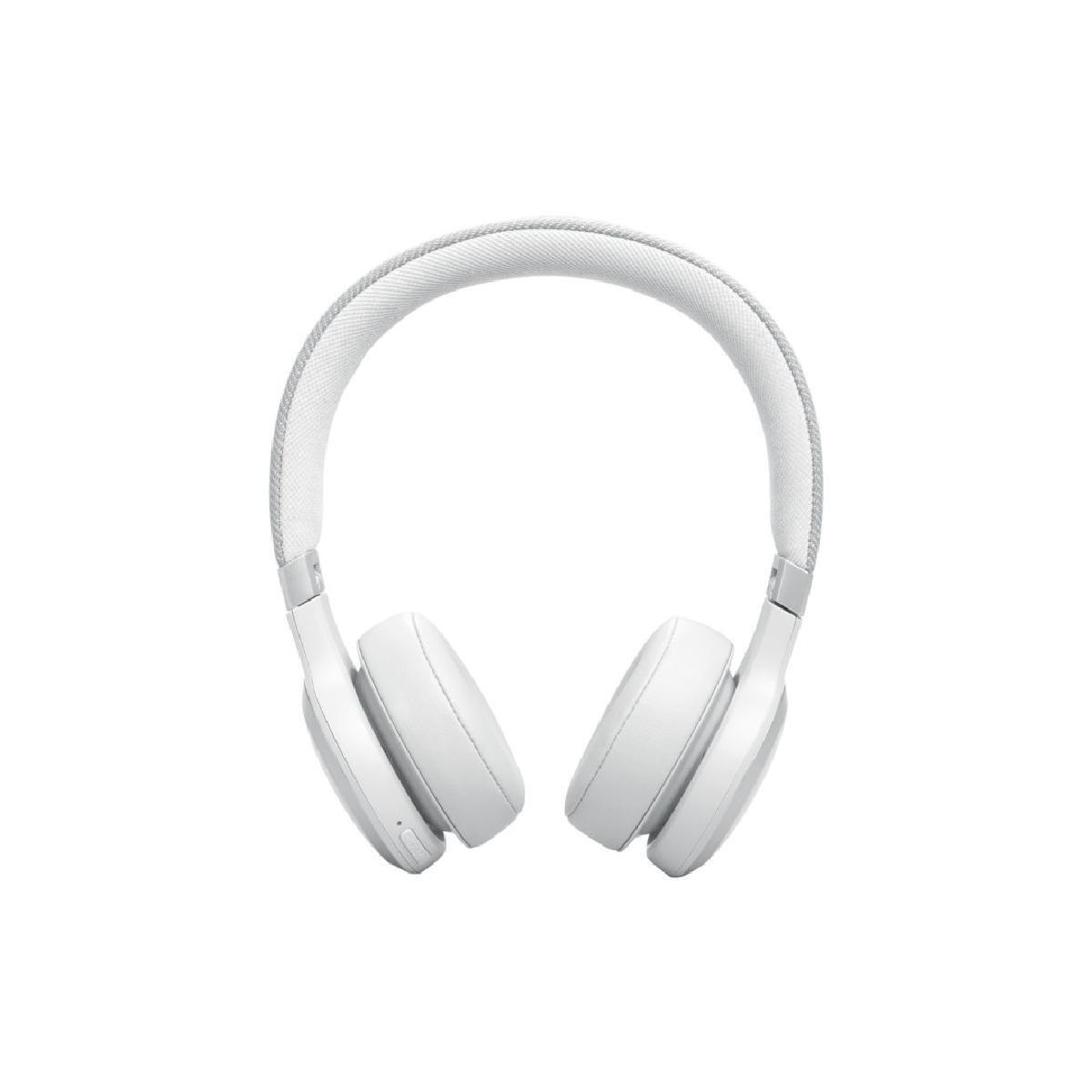 JBL Live 670NC Ασύρματα / Ενσύρματα On Ear Ακουστικά με 65 ώρες Λειτουργίας και Quick Charge Λευκά (JBLLIVE670NCWHT)