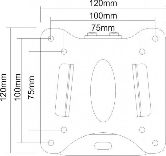 United TS-2701 Wall TV Mount with Arm up to 27" and 30kg