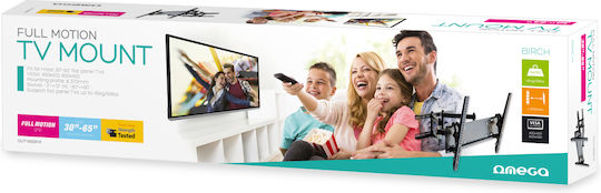 Omega OUTV600FM 43670 Стойка за телевизор Стенен с рамо до 65" и 45кг