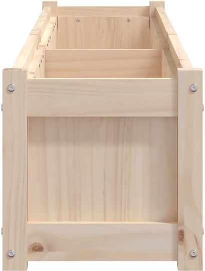 vidaXL Planter Box Wooden Brown 180x31x31cm.