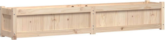 vidaXL Planter Box Wooden Brown 180x31x31cm.