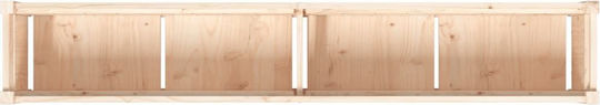 vidaXL Set 2 Planters Wooden Brown