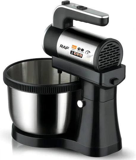 Raf R-6655 Μίξερ με Inox Κάδο 3.5lt Μαύρο 450W