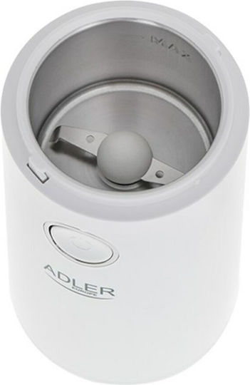Adler Electric Coffee Grinder 150W for 75gr Beans Silver