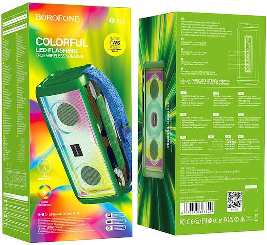 Borofone BR26 Bluetooth Speaker 10W with Battery Life up to 2.5 hours Green