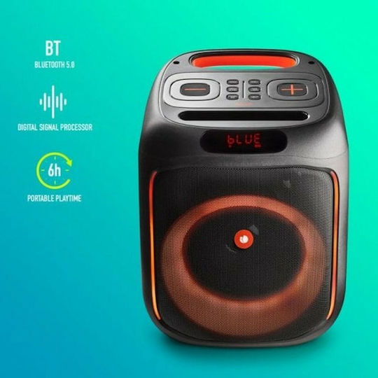 NGS Elec-spk-0836 Ηχείο Bluetooth 80W με Διάρκεια Μπαταρίας έως 10 ώρες Μαύρο