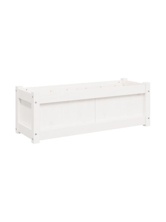 vidaXL Planter Box 90x31cm White 837451