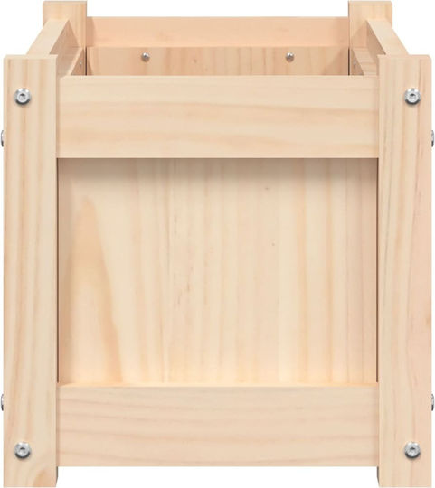 vidaXL Set 2 Blumenkästen Holz Beige