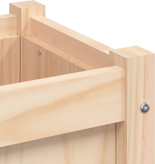 vidaXL Set 2 Blumenkästen Holz Beige