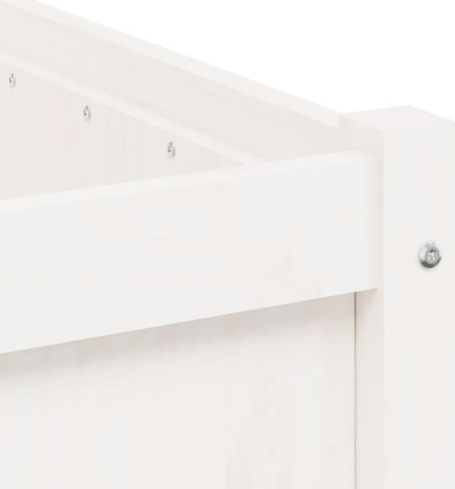 vidaXL Planter Box Wooden White 90x50x50cm.