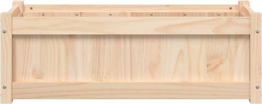 vidaXL Blumenkasten Hölzernes Beige 90x31x31cm.