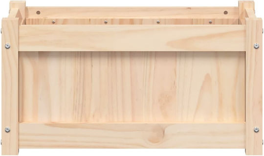 vidaXL Ζαρντινιέρα Ξύλινη Μπεζ 60x31x31εκ.