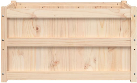 vidaXL Set 2 Blumenkästen Holz Beige