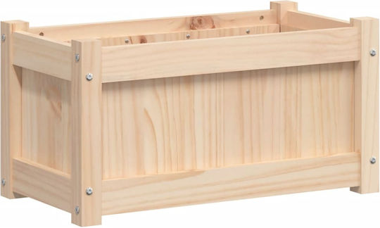 vidaXL Ζαρντινιέρα Ξύλινη Μπεζ 60x31x31εκ.