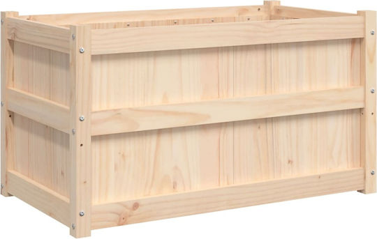 vidaXL Set 2 Blumenkästen Holz Beige