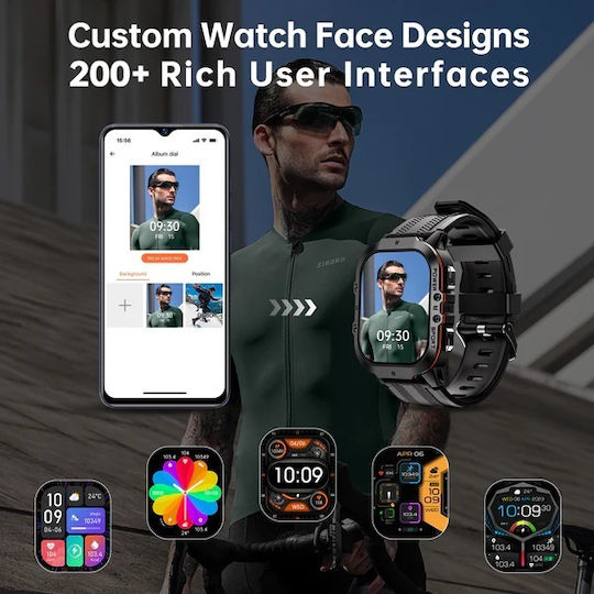 Oukitel Oukitel BT20 Smartwatch (Black / Orange)