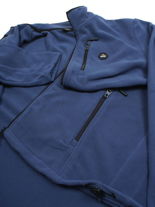 Men's Fleece Cardigan Blue