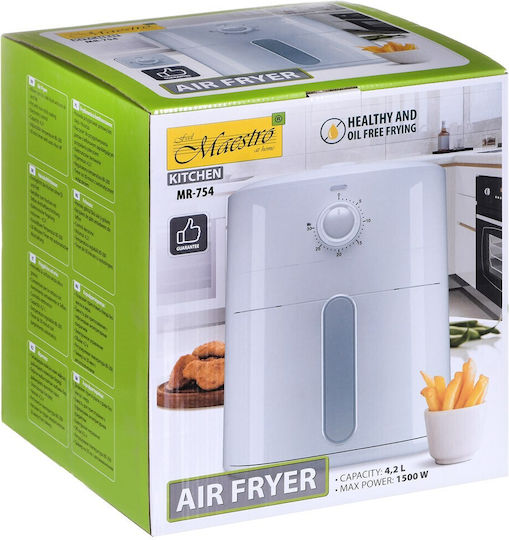 Maestro Air Fryer 4.2lt Λευκό MR-754