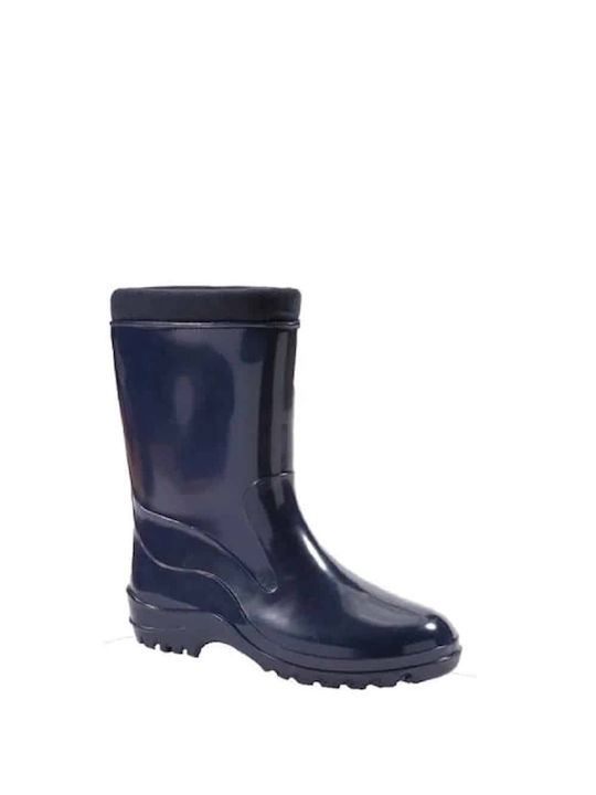 GaFashion Women's Fur Lined Wellies Blue