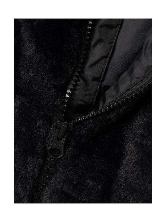 Name It Kids Fur Coat Black