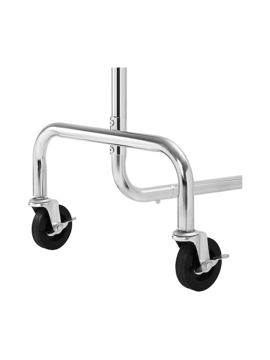 Songmics Cuier de podea Gri 110x55x160cm