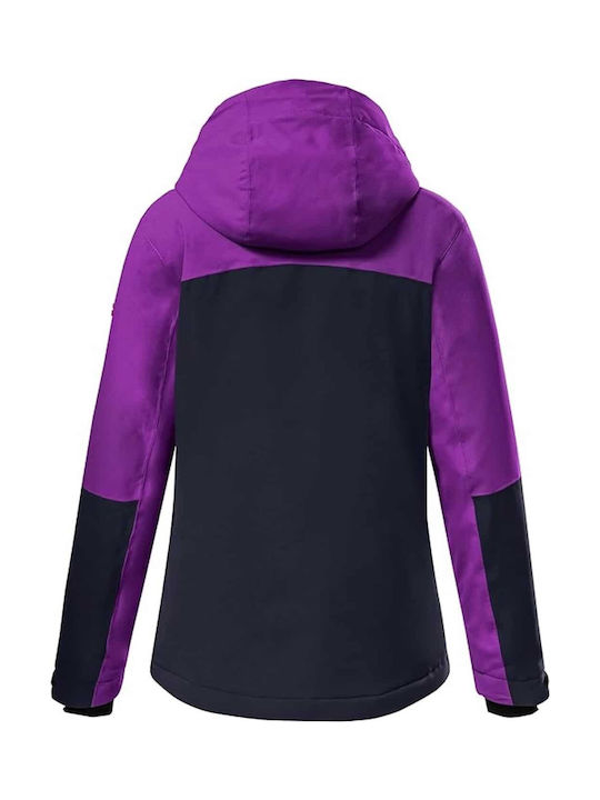 Killtec Waterproof Kids Casual Jacket with Lining & Hood Purple