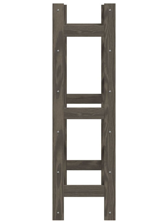 vidaXL Επιδαπέδια Κάβα Ποτών Ξύλινη Γκρι 53x25x86εκ.