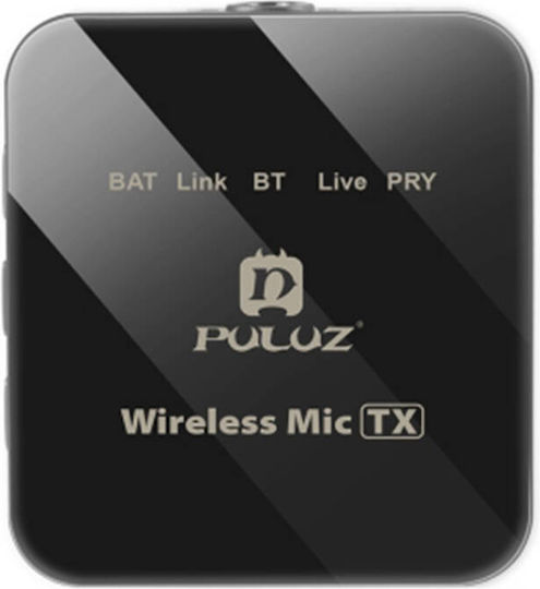 Puluz PU648B Σετ Ασύρματο Electret Μικρόφωνο Πέτου, Clip On για Κάμερα