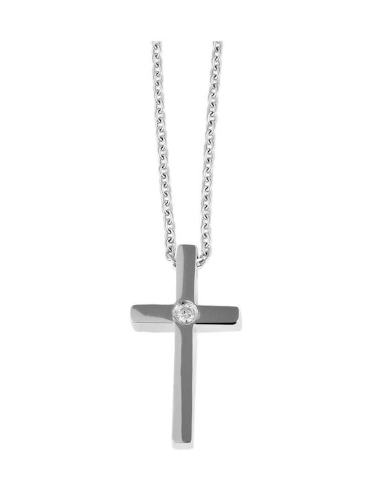 Akzent Kreuz aus Stahl mit Kette