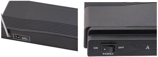Karaoke Amplifier with Wireless Microphones Herostar 14472-06000K-012S Black