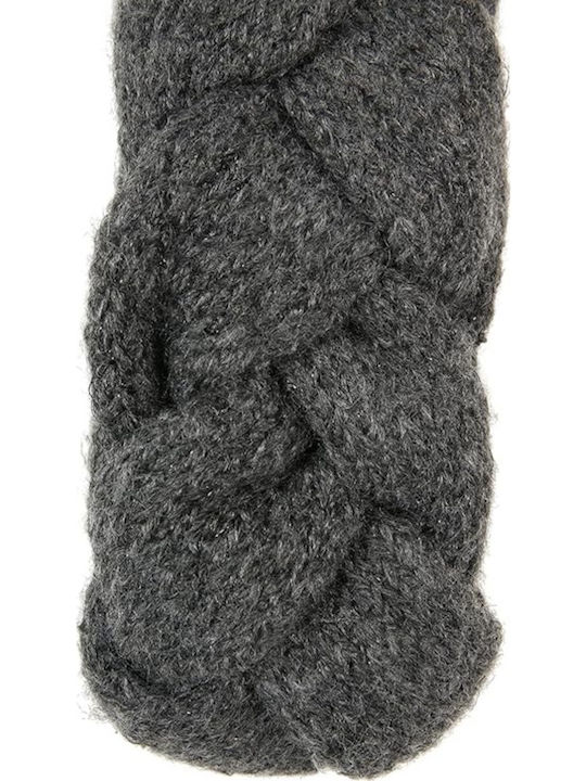 Γυναικείο Headband Πλεκτό σε Γκρι χρώμα