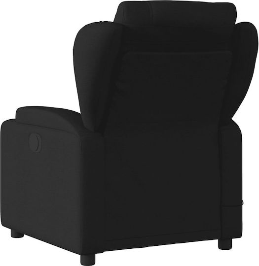 Relaxsessel Friseurwaschbecken mit Fußhocker Black 77x94.5x100cm