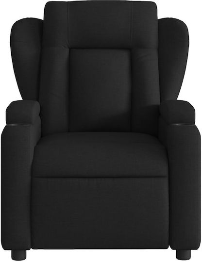 Relaxsessel Friseurwaschbecken mit Fußhocker Black 77x94.5x100cm